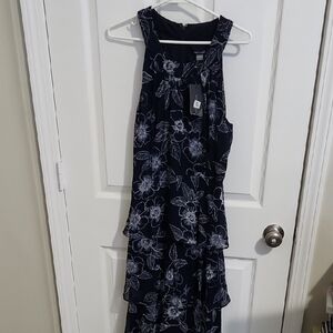 Tommy Hilfiger Midnight Blue Dress with White Floral Design